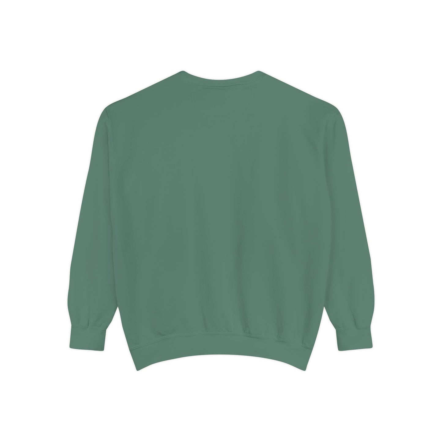 Garment-Dyed Sweatshirt with Vintage Crest Design - Cozy Fashion for All, Perfect for Gift Giving, Casual Wear, Everyday Comfort