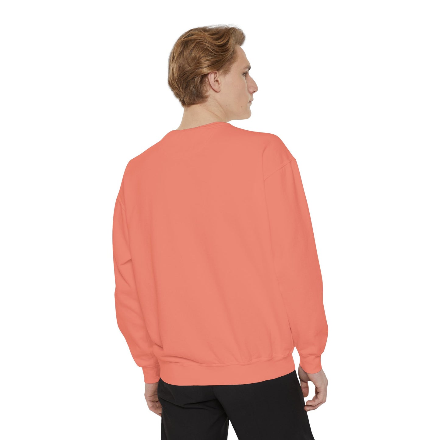 Garment-Dyed Sweatshirt with Vintage Crest Design - Cozy Fashion for All, Perfect for Gift Giving, Casual Wear, Everyday Comfort
