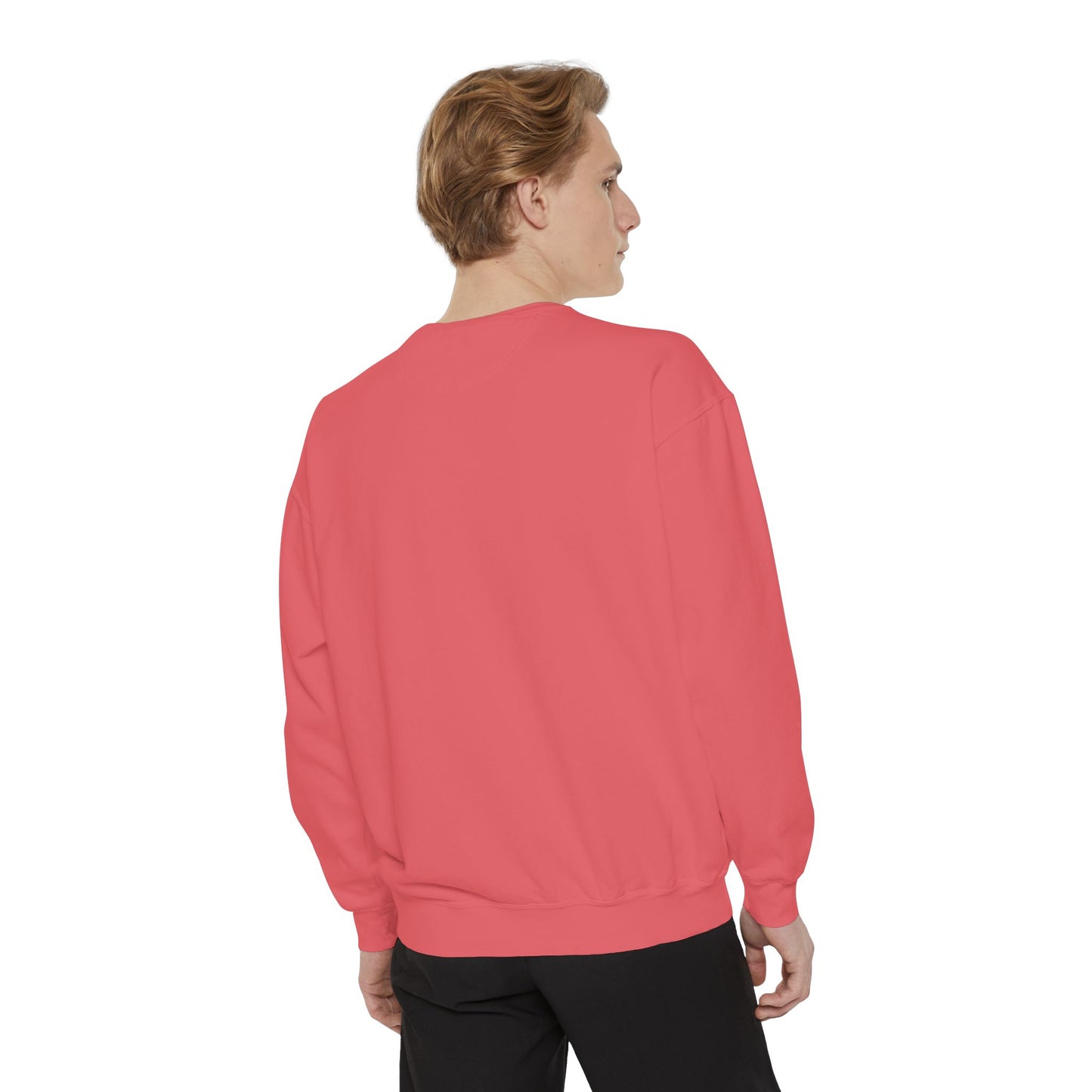 Garment-Dyed Sweatshirt with Vintage Crest Design - Cozy Fashion for All, Perfect for Gift Giving, Casual Wear, Everyday Comfort