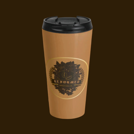 Stylish Stainless Steel Travel Mug, Reformed Coffee Cup, Insulated Travel Mug, Perfect Gift for Coffee Lovers, Everyday Use Travel Cup